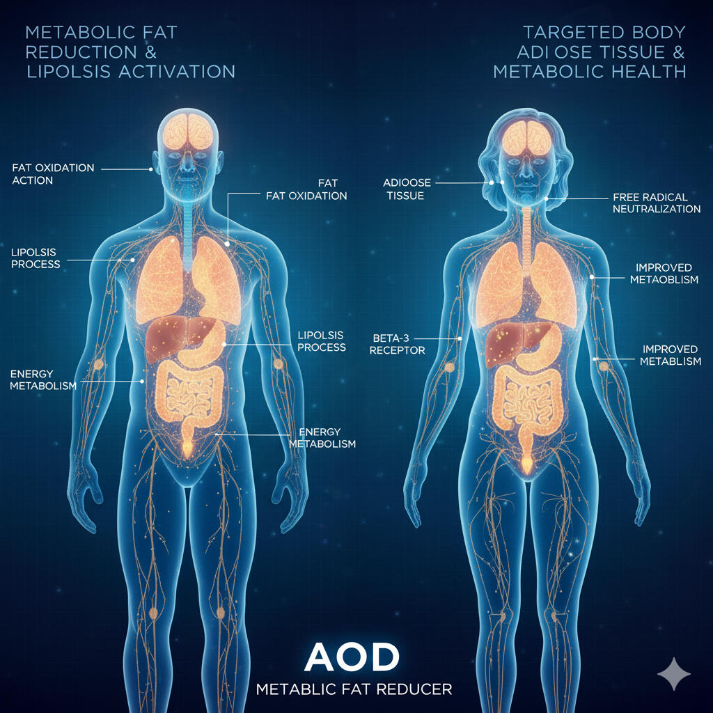 AOD-9604 Fat-burning peptide that enhances metabolism without affecting blood sugar or appetite. $199 / month