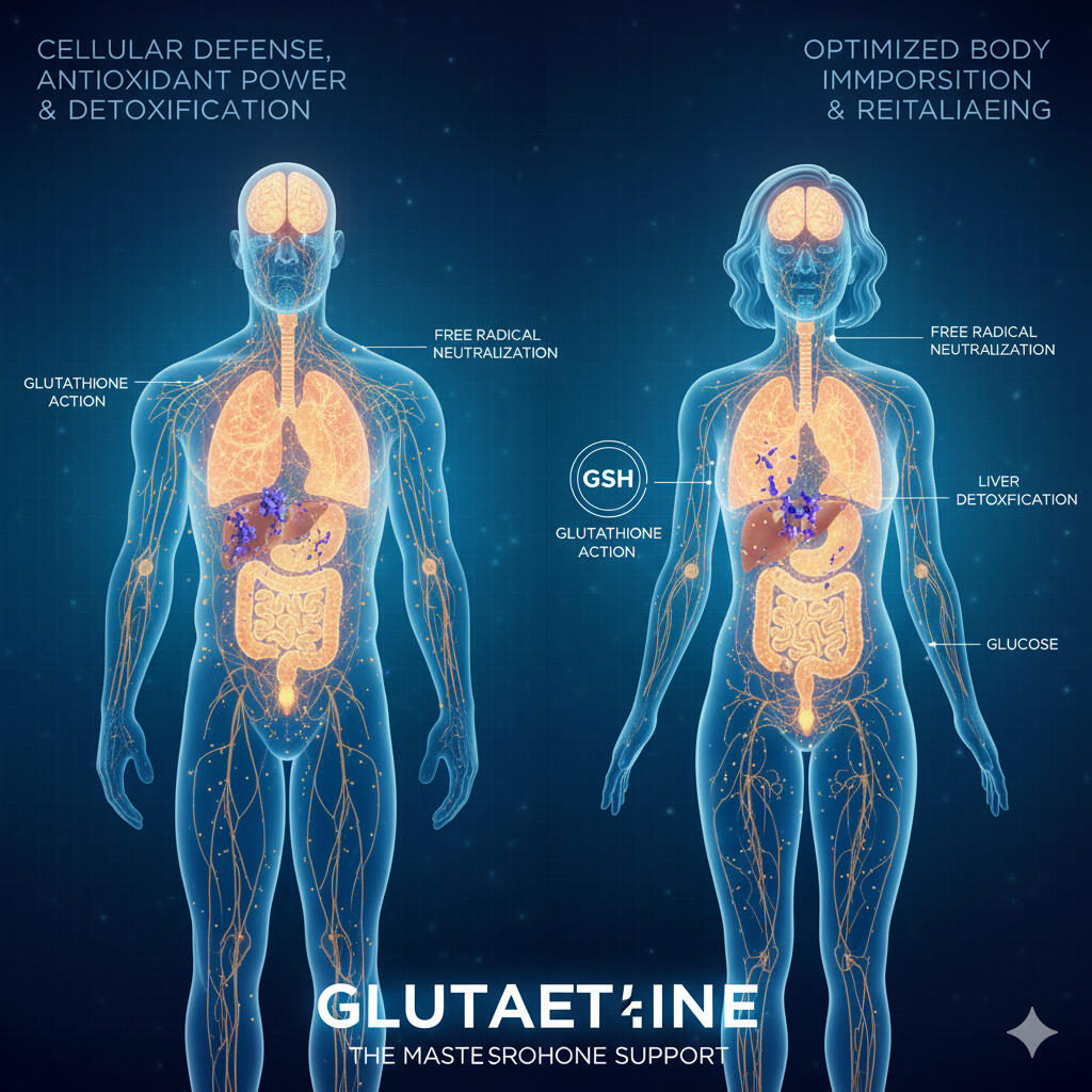 Glutathione Master antioxidant for detox, immunity, and radiant skin. $189 / month
